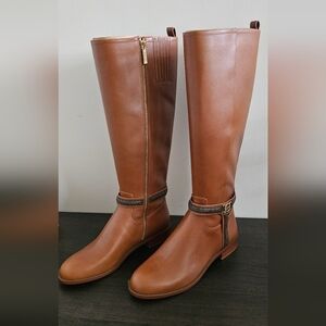 Michael Kors Collection Tan Over the Knee Boots